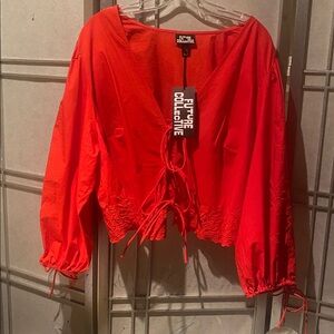 Elegant Collective Red Women's Blouse